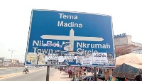 A sign post covered with posters