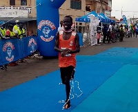 William Amponsah won the maiden edition of the Sekondi-Takoradi Marathon