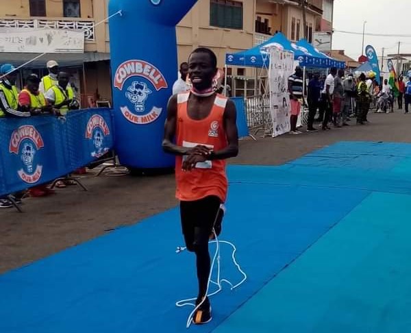William Amponsah won the maiden edition of the Sekondi-Takoradi Marathon