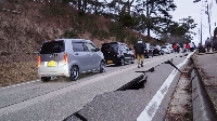 Images of some of di damages from di earthquake for Japan