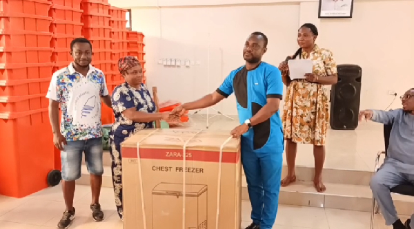 A representative of the assembly presenting the item to the beneficiaries