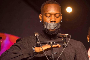 Ghanaian rapper Tulenkey at the 2025 TGMA