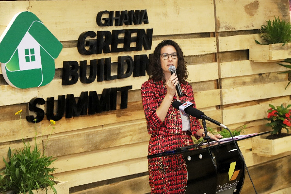 HE Harriet Thompson, The British High Commissioner to Ghana, addressing the Summit