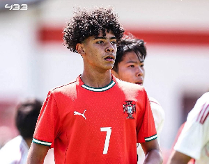 Cristiano Jr during the game