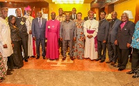 President Nana Addo Dankwa Akufo-Addo with some religious leaders