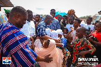 Dr Bawumia in the Volta Region on his campaign tour