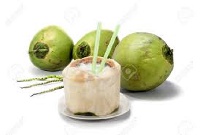 A picture showing some coconuts