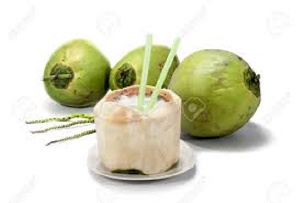 A picture showing some coconuts