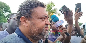 National Organiser of NDC, Joseph Yamin speaking to the media