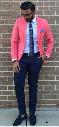A pink suit