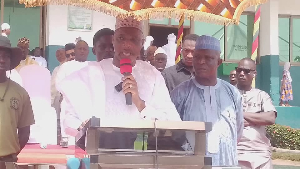 Hon Muntaka Mubarak Delivering A Keynote Address At The Ghana Muslim Mission Conference 