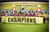 Jonathan Sowah bagged a brace for Medeama Sporting Club to lift the Champions of Champions trophy