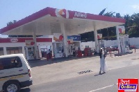 The Allied Oil fuel station at Tesano