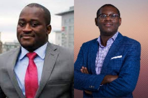 Dr. Theo Acheampong (L), Bright Simons (R)