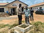 Abraham Aidoo (L) has raised an alarm about the water crises situation at  Kpone-Katamanso