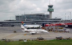 Chaos as flooding shuts Lagos airport temporary terminal