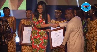 Yvonne Nelson was awarded for empowering women and educating people on Glaucoma