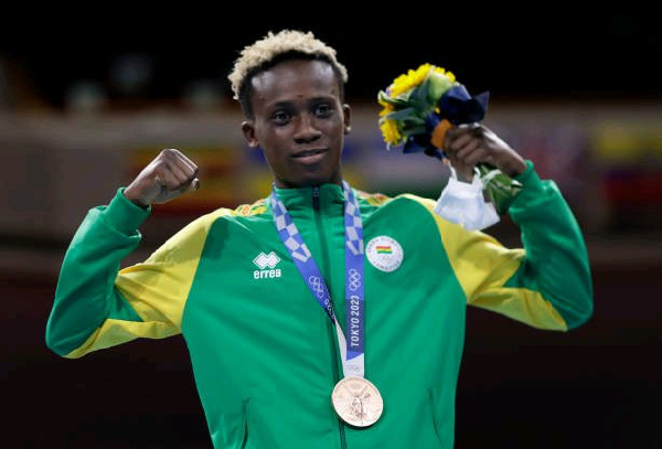 Tokyo Olympic Games: Ghana’s Samuel Takyi receives his bronze medal