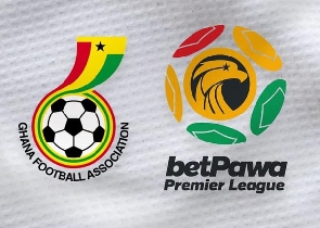 Ghana football Association logo(L) and Ghana Premier League logo(R)