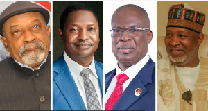 Photo collage of some of di ex-ministers EFCC dey investigate