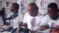 Supporters of Owusu Afriyie Akoto at the press conference