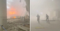 Kuwait International Airport was hit by Iranian drones, the Kuwait military said