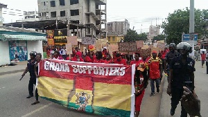 Ghana Supporters Demonstrate1