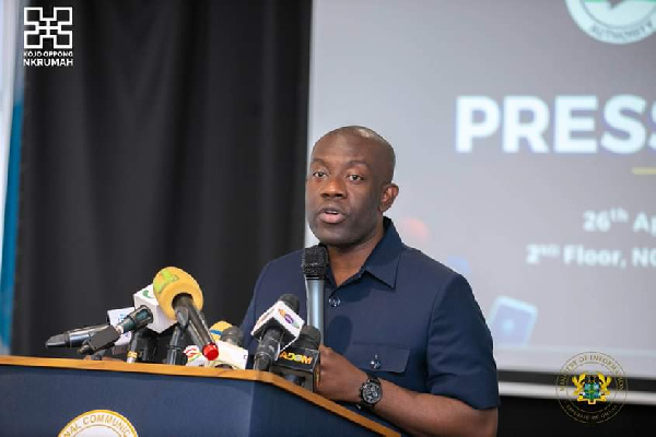 Minister for Information, Kojo Oppong Nkrumah