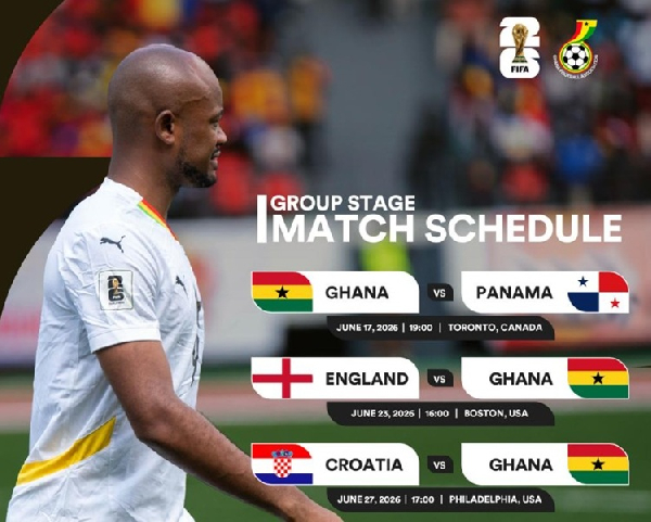 Ghana was drawn in group L for the 2026 World Cup