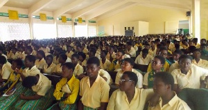 Students at Aburi Girls SHS