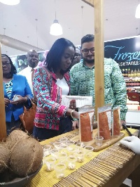 Chief Executive Officer of FDA inspecting some manufactured products at Koala Shopping Mall