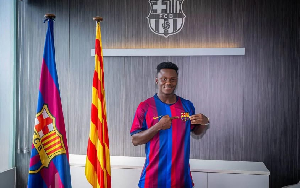 Barcelona have signed Abdul Aziz Issah from Dreams FC