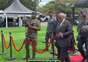 President Akufo-Addo, sporting shades, at the event