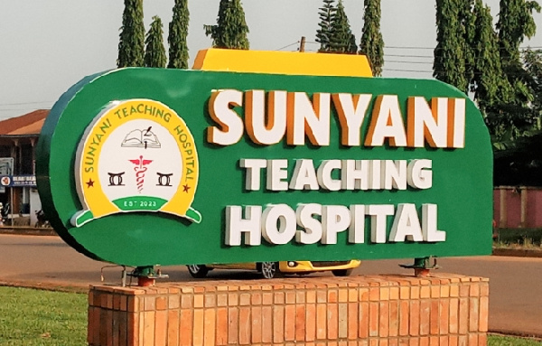 SIgnage of the Sunyani Teaching Hospital