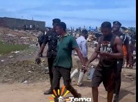 The victims being escorted by the police