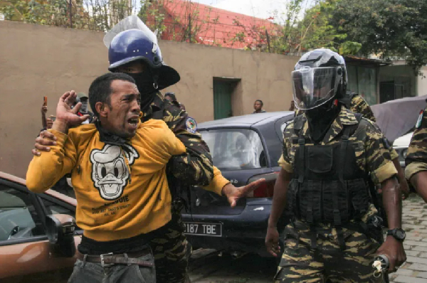 A protester has been detained during a nationwide youth-led protest in Madagascar