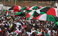 Some supporters of the opposition National Democratic Congress