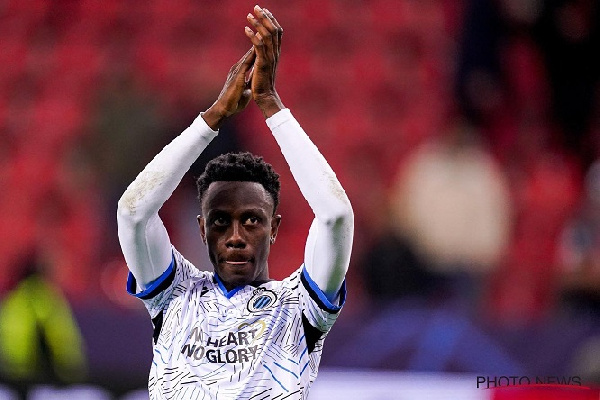 Sowah recently joined Standard Liege from Club Brugge