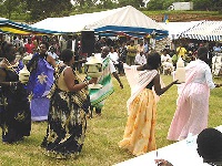 A marriage ceremony in Uganda