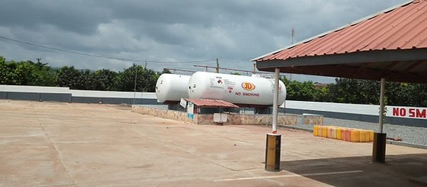 The filling station which was robbed by the robbers