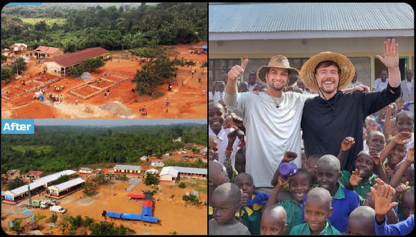 Jimmy Donaldson, Mr Beast built and furnished two schools in Ghana