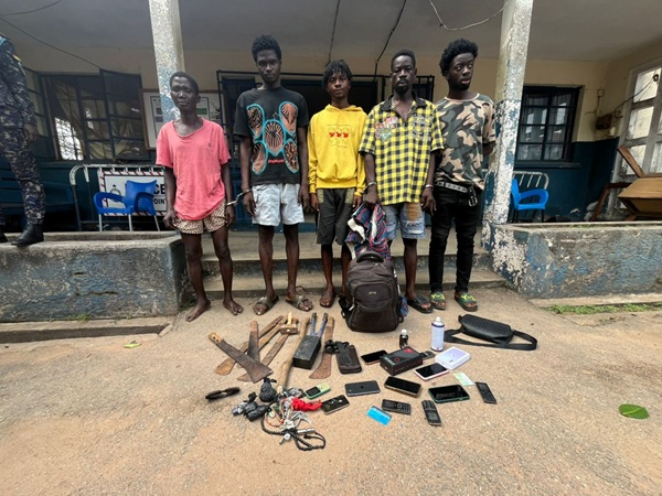 Five robbers jailed 195 years in Nsuta