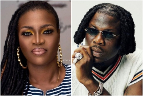 Ghanaian music investor, Ayisha Modi (L) and Stonebwoy (R)