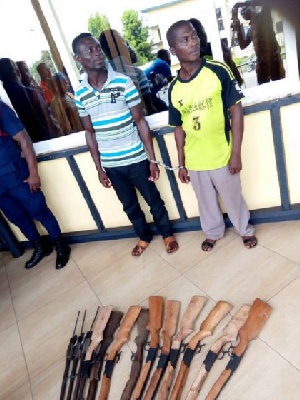 The suspects are Opoku Mensah Isaac, 49, and Samuel Kumah, 39 years