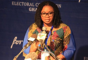 Chair of the Electoral Commission, Mrs. Charlotte Osei