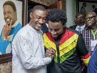 Sonnie Badu and Dr Lawrence Tetteh