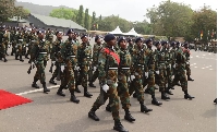 Some of the new entrants of Ghana Armed Forces