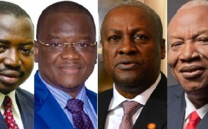 Four flag bearer-aspirants of the NDC
