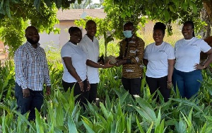 Ghana Export Promotion Authority  distributed the seedlings to farmers