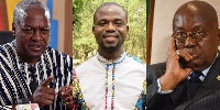 John Mahama, Manasseh Azure Awuni and Nana Addo Dankwa Akufo-Addo